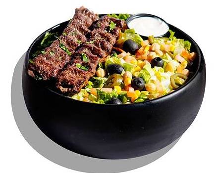 Beef Kofta Kabob Salad Bowl
