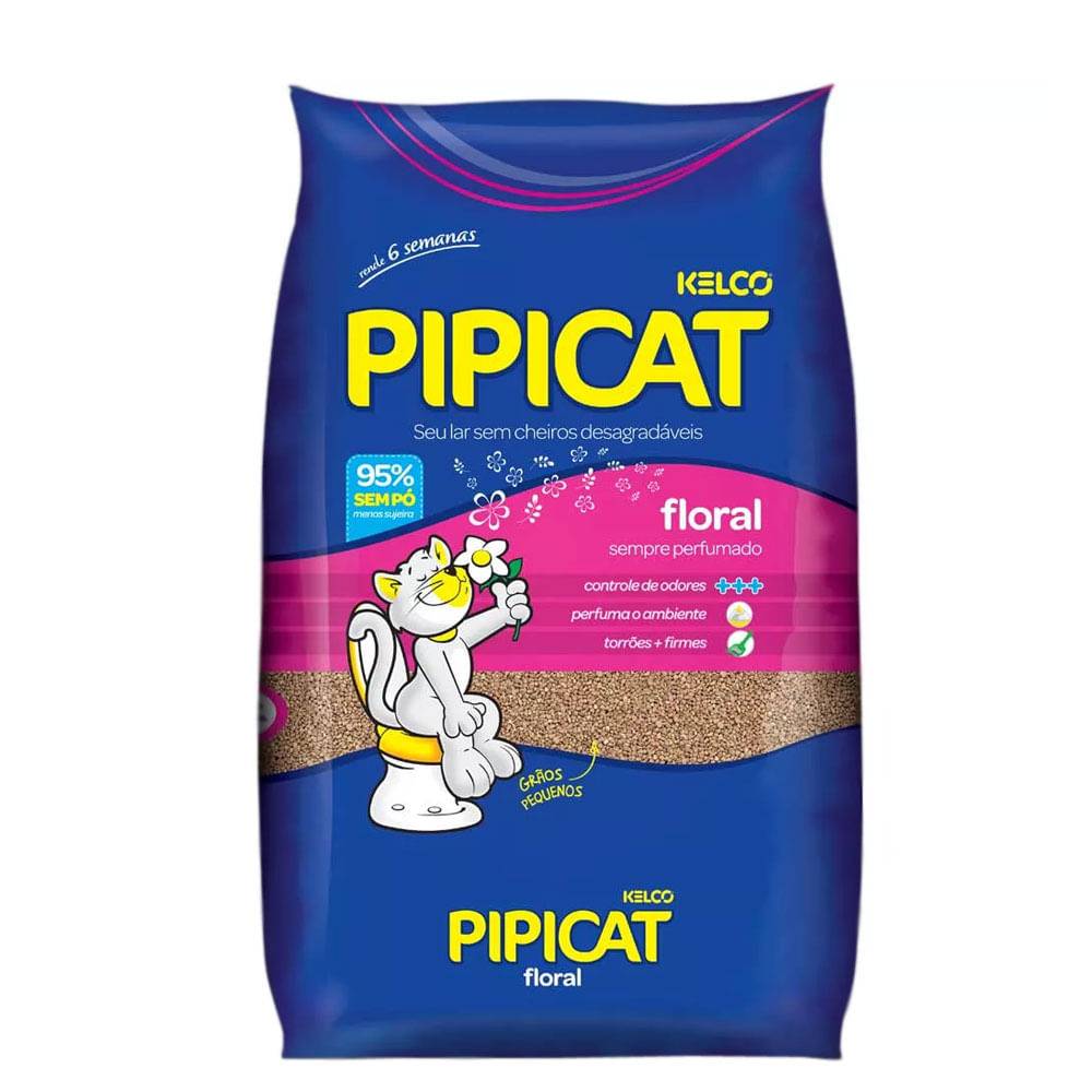 Kelco · Areia sanitária pipicat floral (4 kg)