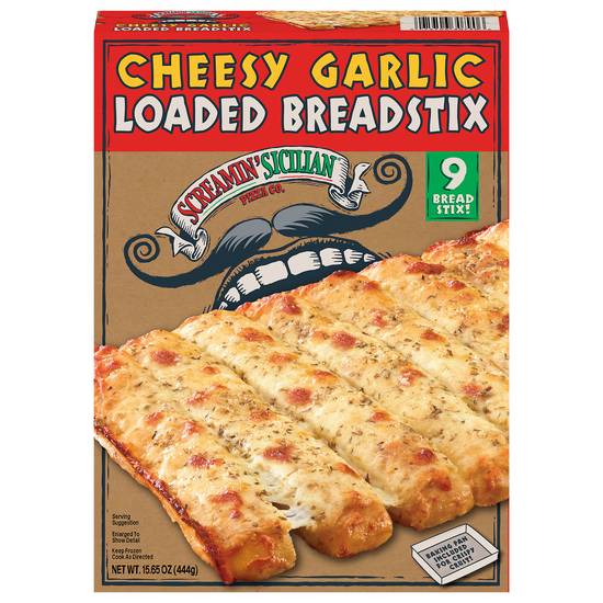Screamin' Sicilian Pizza Co. Loaded Breadstix (9 ct) (cheesy garlic)