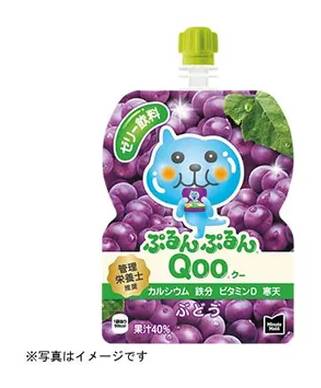 Qoo ぷる  んぷるんQoo ゼリー飲料 - ぶどう (125g)