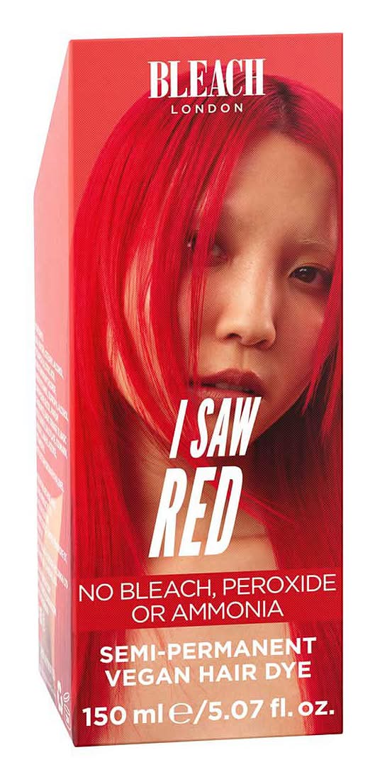 Bleach London I Saw Red Super Cool Semi Permanent Hair Color (150ml)