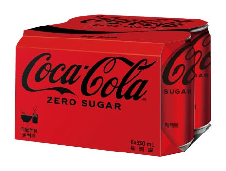 可口可樂ZERO易開330MLX6