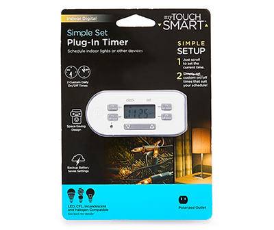 Mytouchsmart Plug-In Indoor Digital Timer