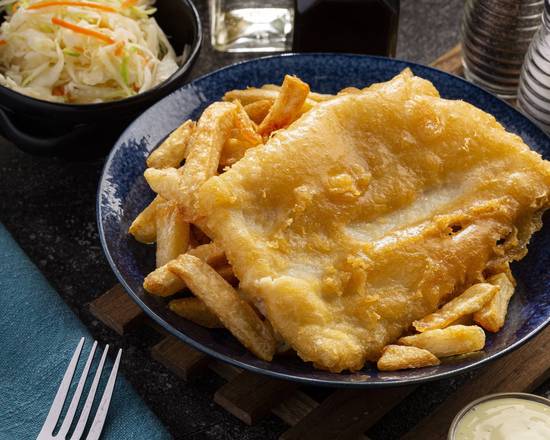 Halibut with Chips