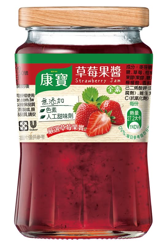 【康寶】草莓果醬400g <400g克 x 1 x 1Bottle瓶>