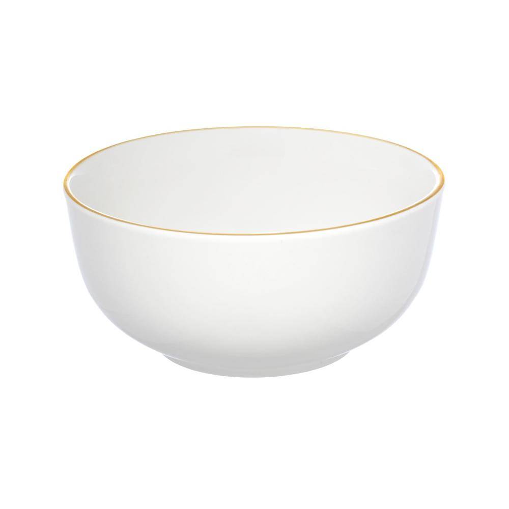 Hauskraft bowl royal em porcelana com borda dourada 500 ml (1 un)