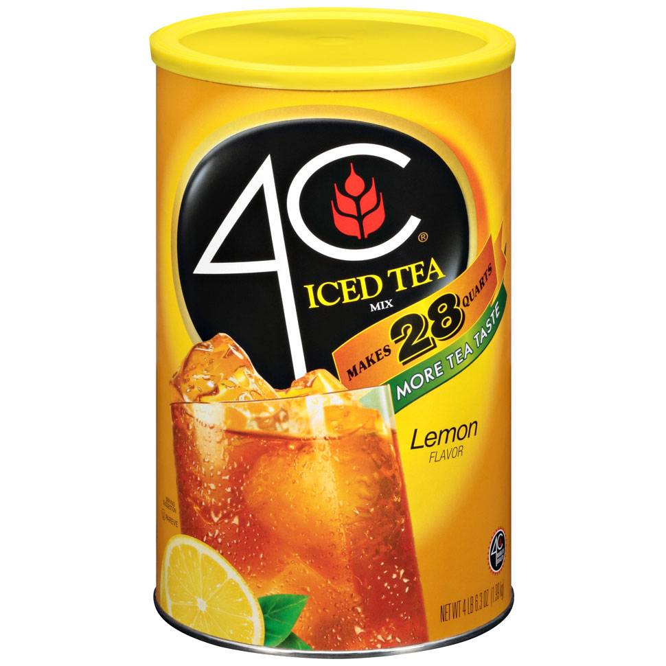 4C Iced Tea Mix, Lemon - Makes 28 quarts