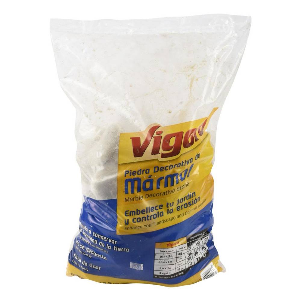 Vigoro · Piedra decorativa de mármol blanco