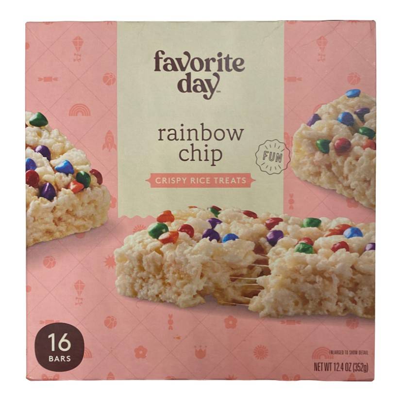 Crispy Rice Treats Rainbow Chip - 16ct - Favorite Day™