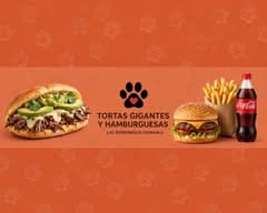 Las Perronas Cuerna tortas gigantes y hamburguesas