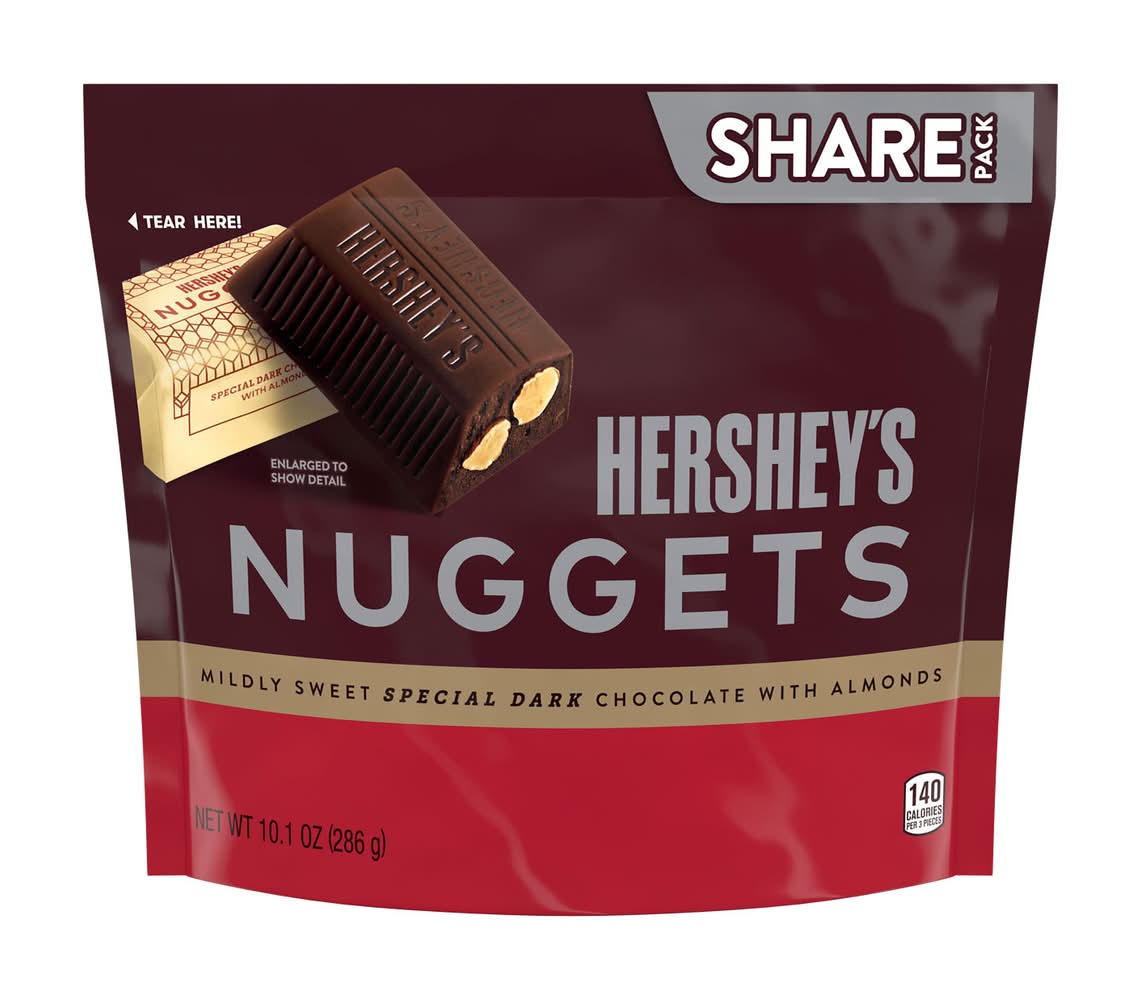 Hershey's Nuggets Special Dark Chocolate With Almonds Candy (10.1 oz)