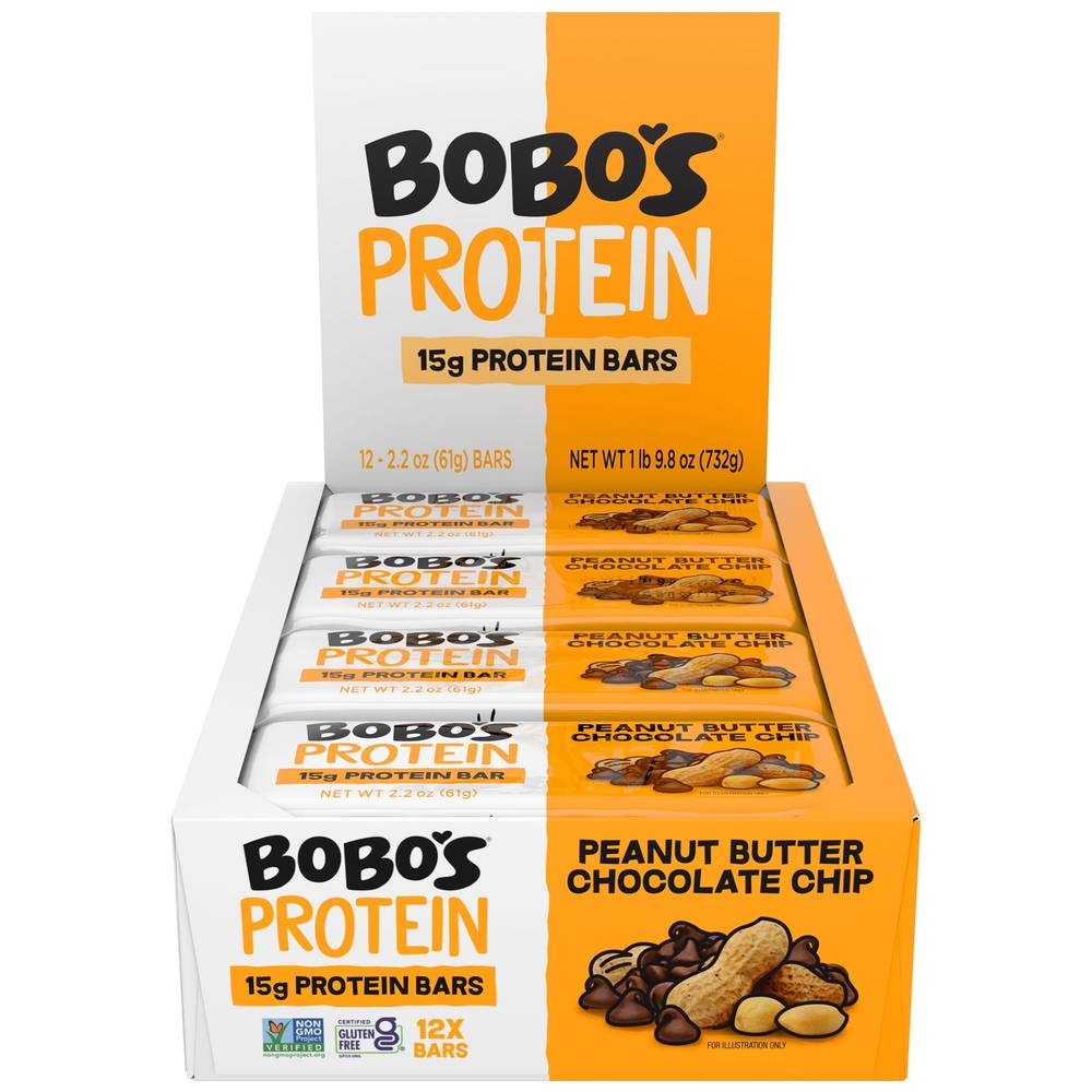 Bobo'S Protein Bar - Peanut Butter Chocolate Chip(12 Bar(S))