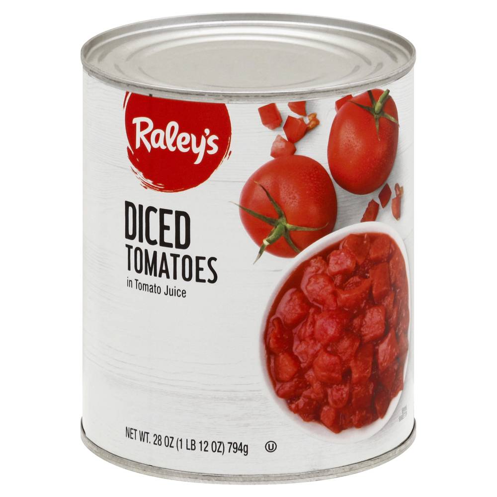 Raley'S Diced Tomatoes In Juice 28 Oz