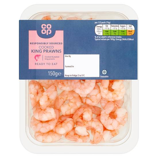 Co-op Cooked King Prawns (150g)