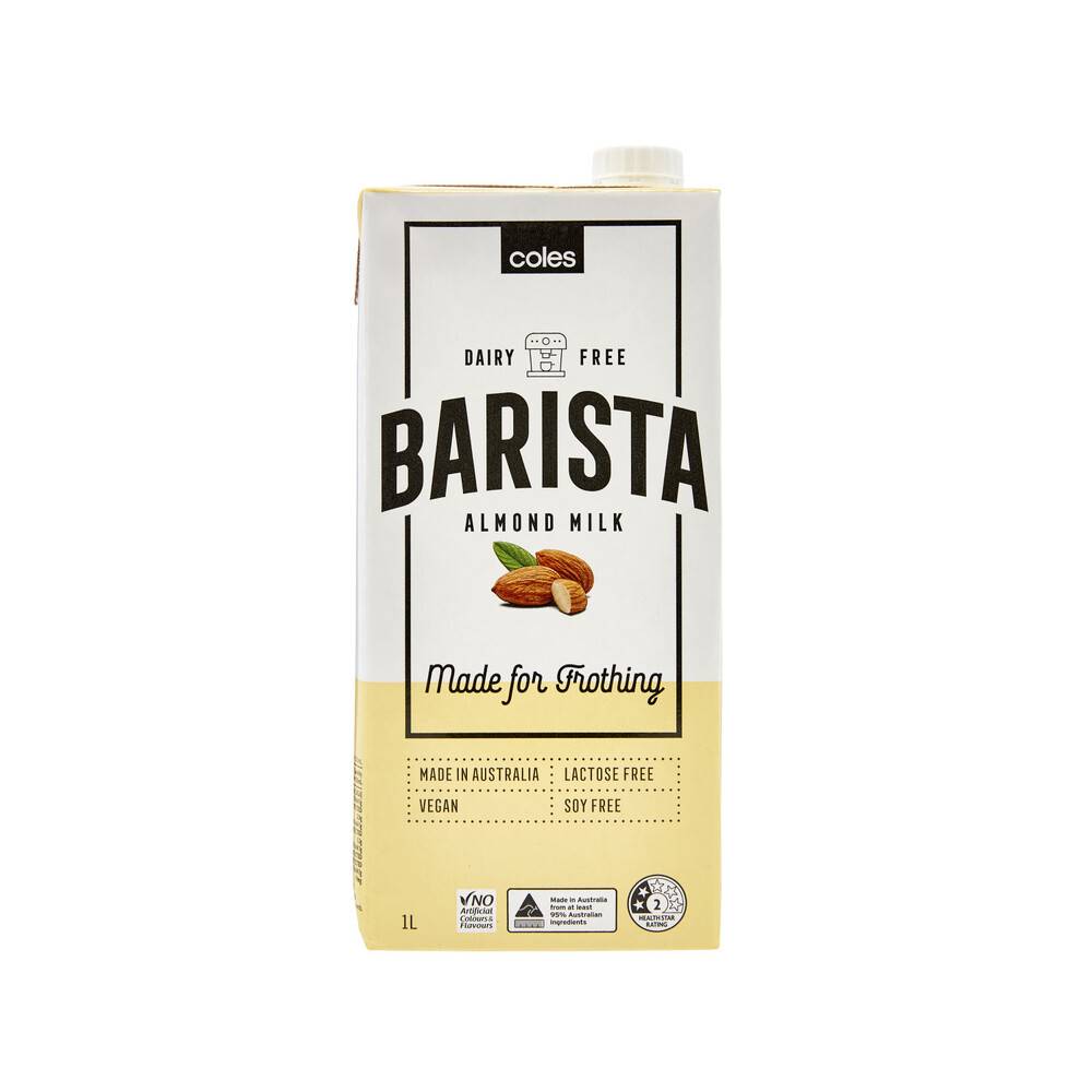 Coles Dairy Free Barista Almond Milk 1 Litre