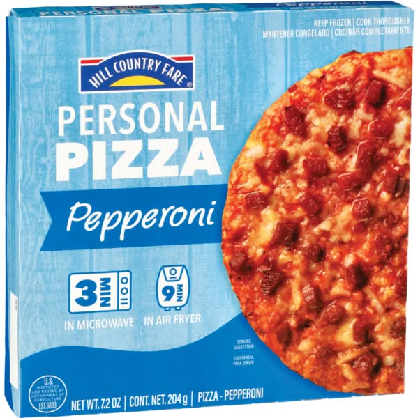 Hill Country Fare · Pizza individual de pepperoni (204 g)