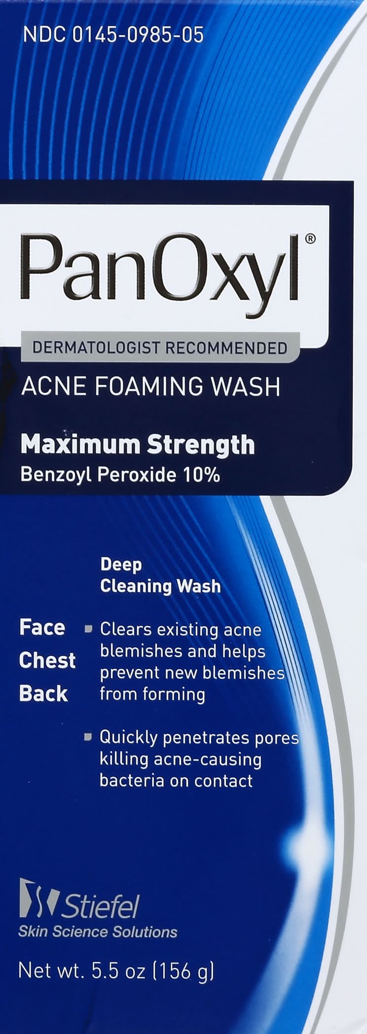 PanOxyl Deep Cleaning Acne Foaming Wash (5.5 oz)