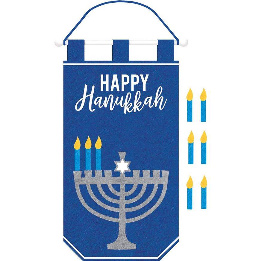 Felt Happy Hanukkah Sign