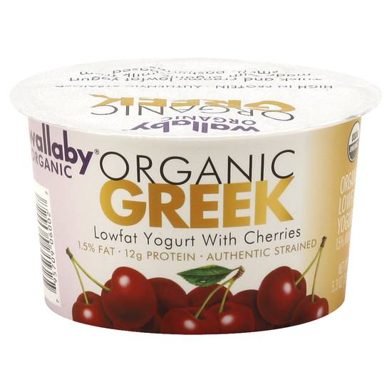 Wallaby Lowfat Yogurt With Cherries (5.3 oz)