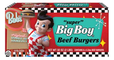Bobs Super Beef Patties (32 oz)