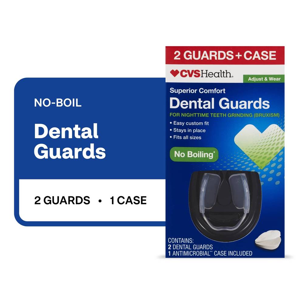 CVS Health No Boiling Dental Guards, 2 CT