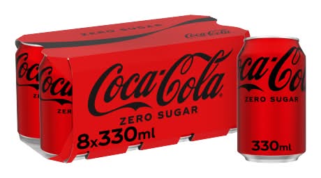 Coca-Cola Zero Sugar Soda (8 x 330ml)