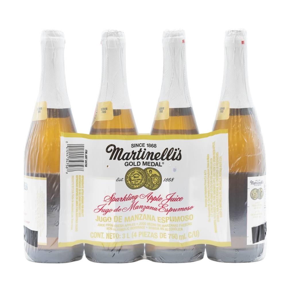 Martinelli's · Jugo de manzana espumoso (4 x 750 ml)