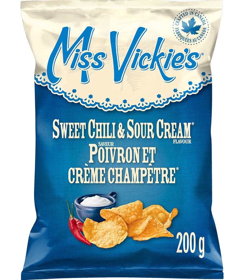 Miss Vickie's Kettle Cooked Potato Chips, Sweet Chili & Sour Cream (200 g)