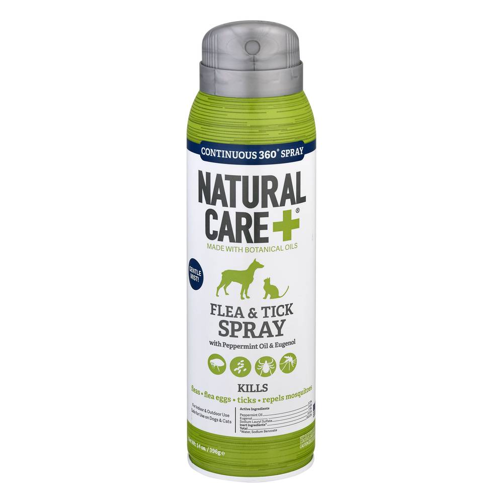 Natural Care Flea & Tick Spray For Dogs and Cats (14 oz)