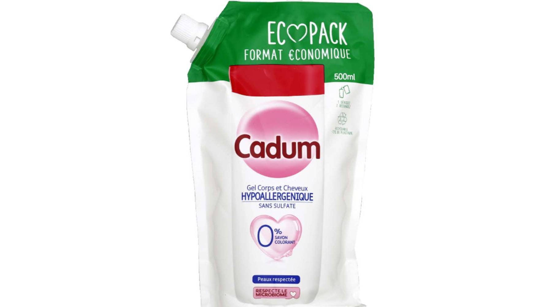 Cadum - Gel douche corps et cheveux hypoallergénique