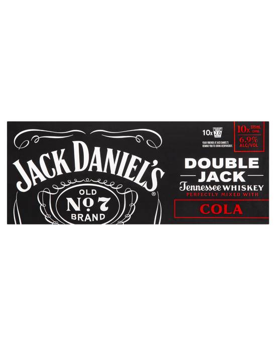 Jack Daniels Double Jack & Cola 10x375 mL Cans