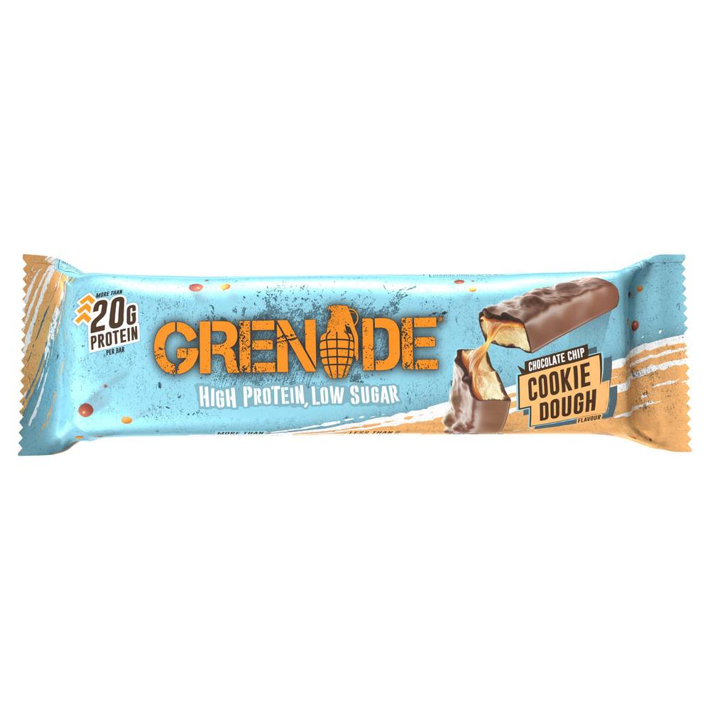 Grenade Chocolate Chip Cookie Dough Flavour Protein Bar 60g