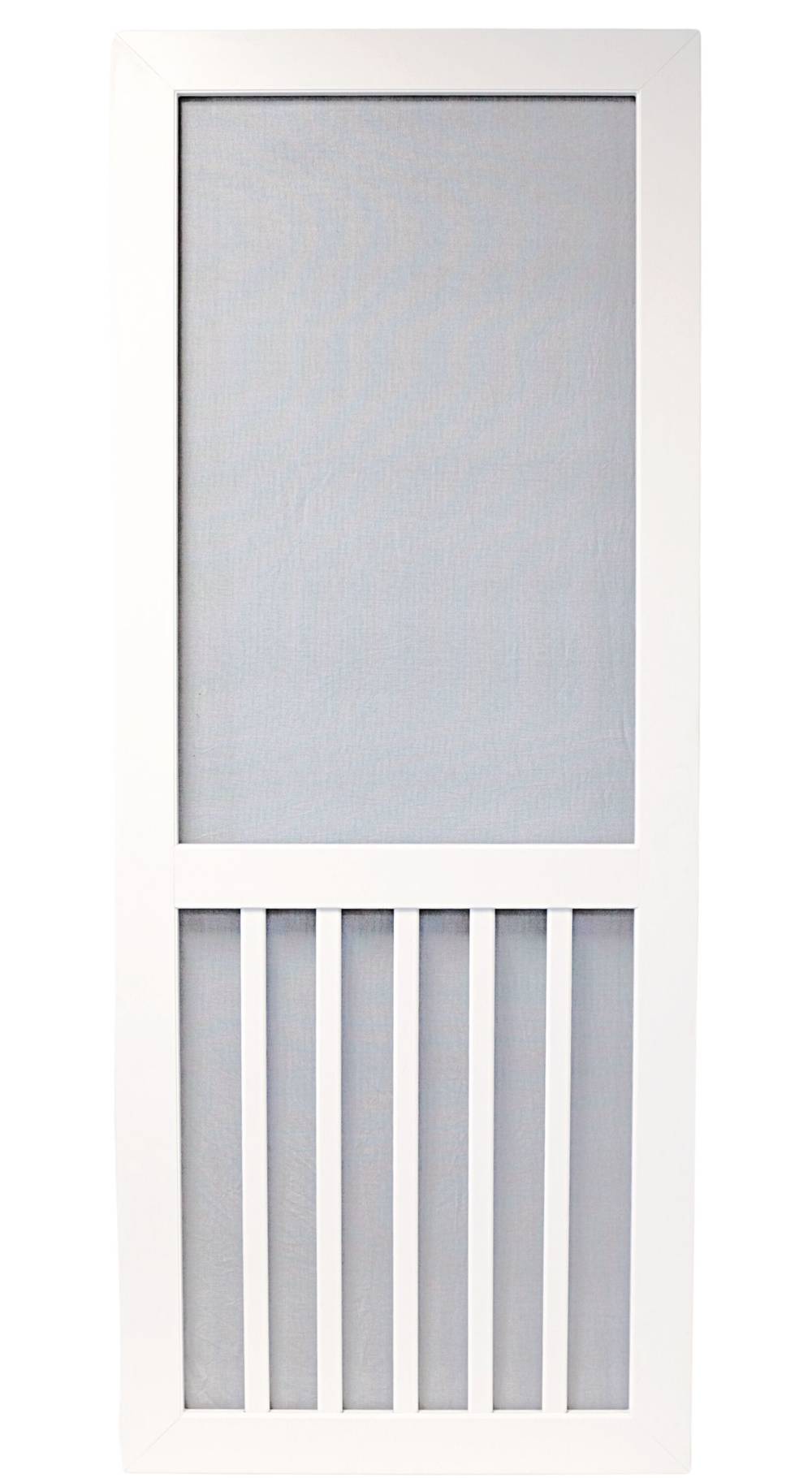 RELIABILT 36-in x 80-in White Vinyl Hinged Screen Door | V5B36D