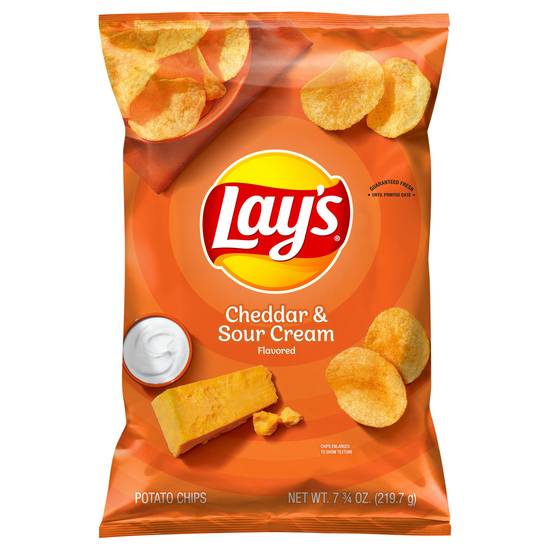 Lay's Cheddar and Sour Cream Flavored Potato Chips