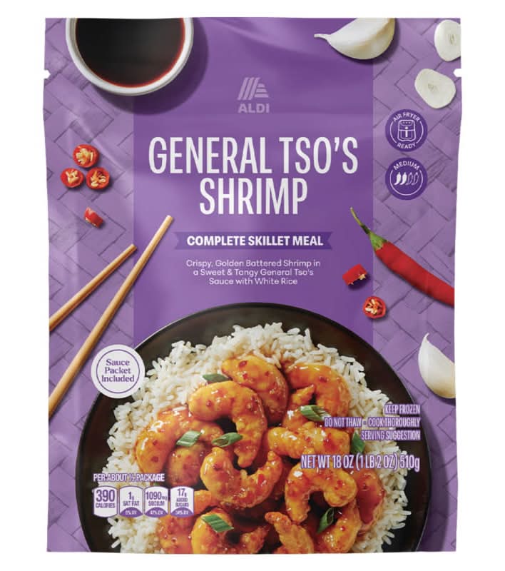 Aldi General Tso's Shrimp Skillet Meal (18 oz)