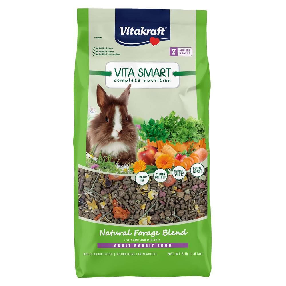 Vitakraft Vita Smart Complete Nutrition Natural Forage Blend Adult Rabbit Food