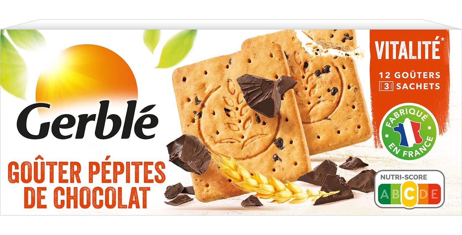 Gerblé - Biscuits goûter aux pépites de chocolat (250g)
