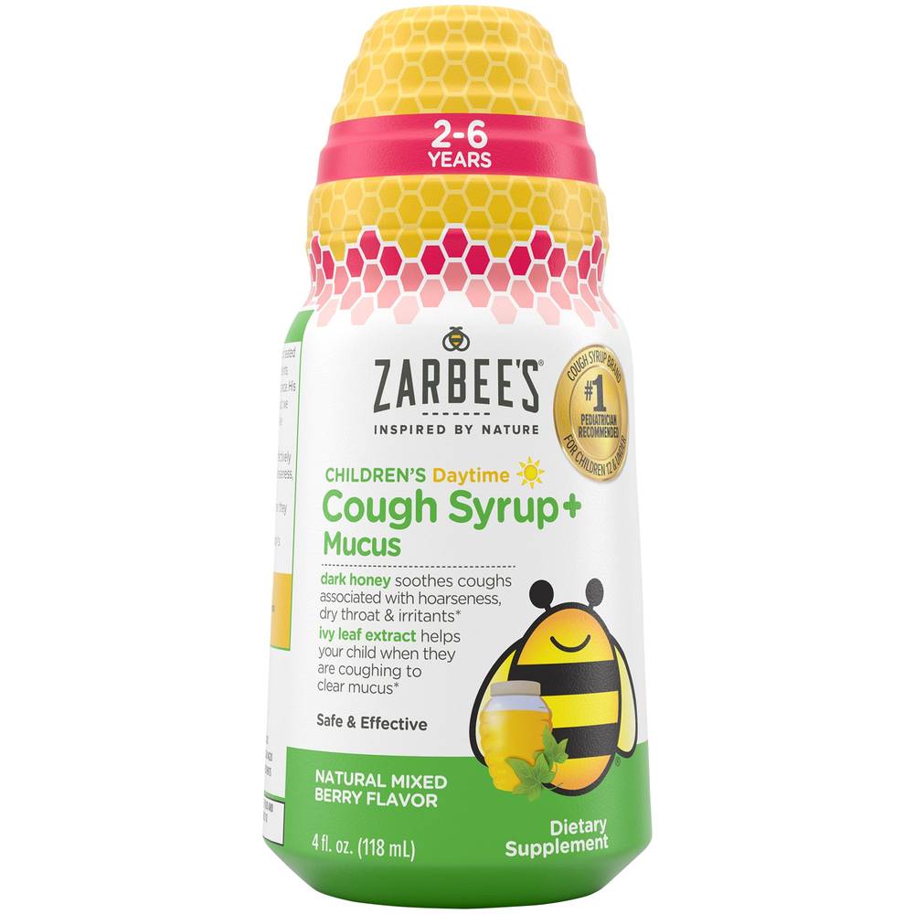 Zarbees Children'S Daytime Cough Syrup+Mucus - Mixed Berry(4 Fluid Ou Syrup)