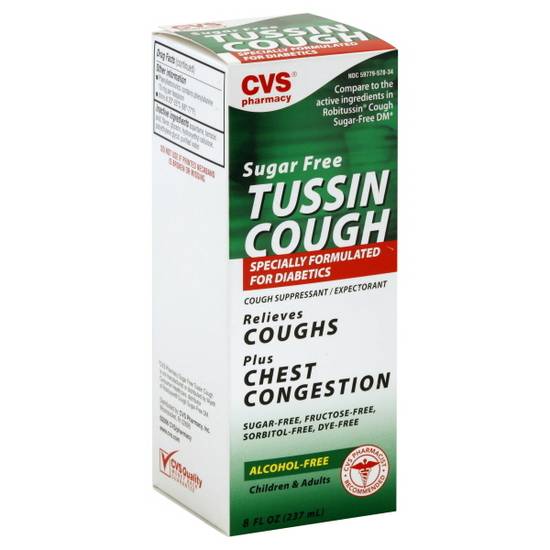 Cvs Pharmacy Sugar Free Tussin Cough