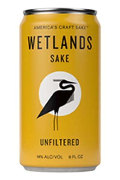 Wetlands Sake Unfiltered Sake (4x 8oz cans)