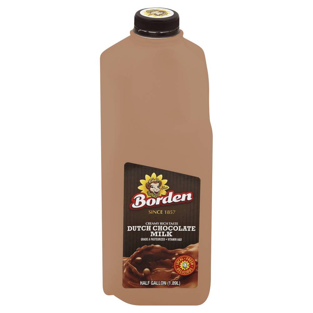 Borden Dutch Milk, Chocolate (0.5 gal)