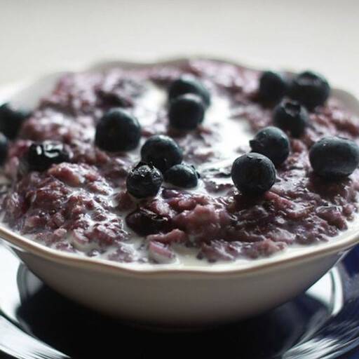 Blueberry Maple Hot Oatmeal