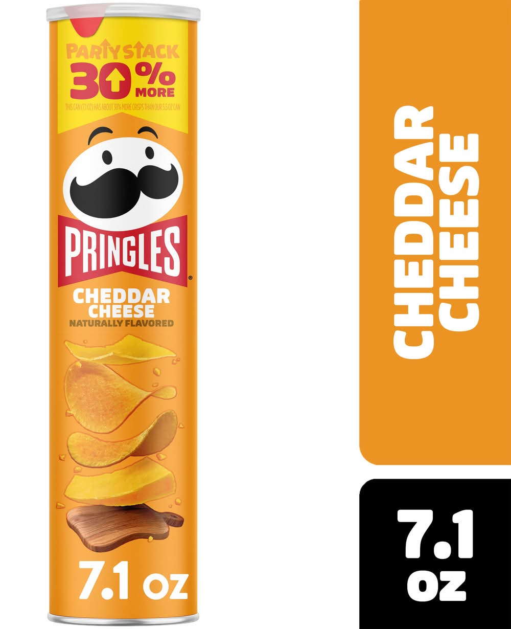 Pringles Potato Crisps, Cheddar Cheese (7.1 oz)