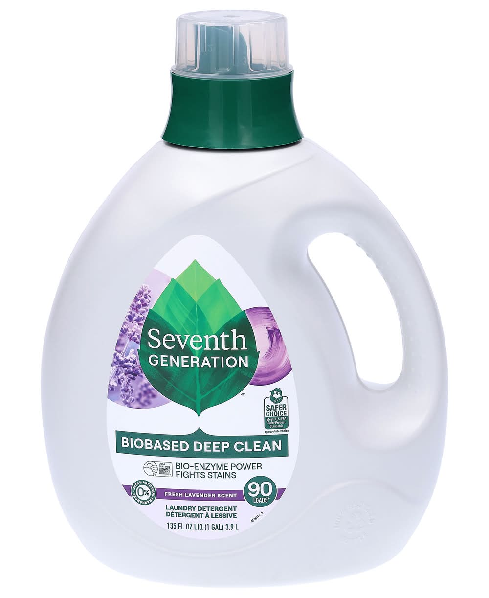 Seventh Generation Liquid Laundry Detergent, Lavender (135 fl oz)