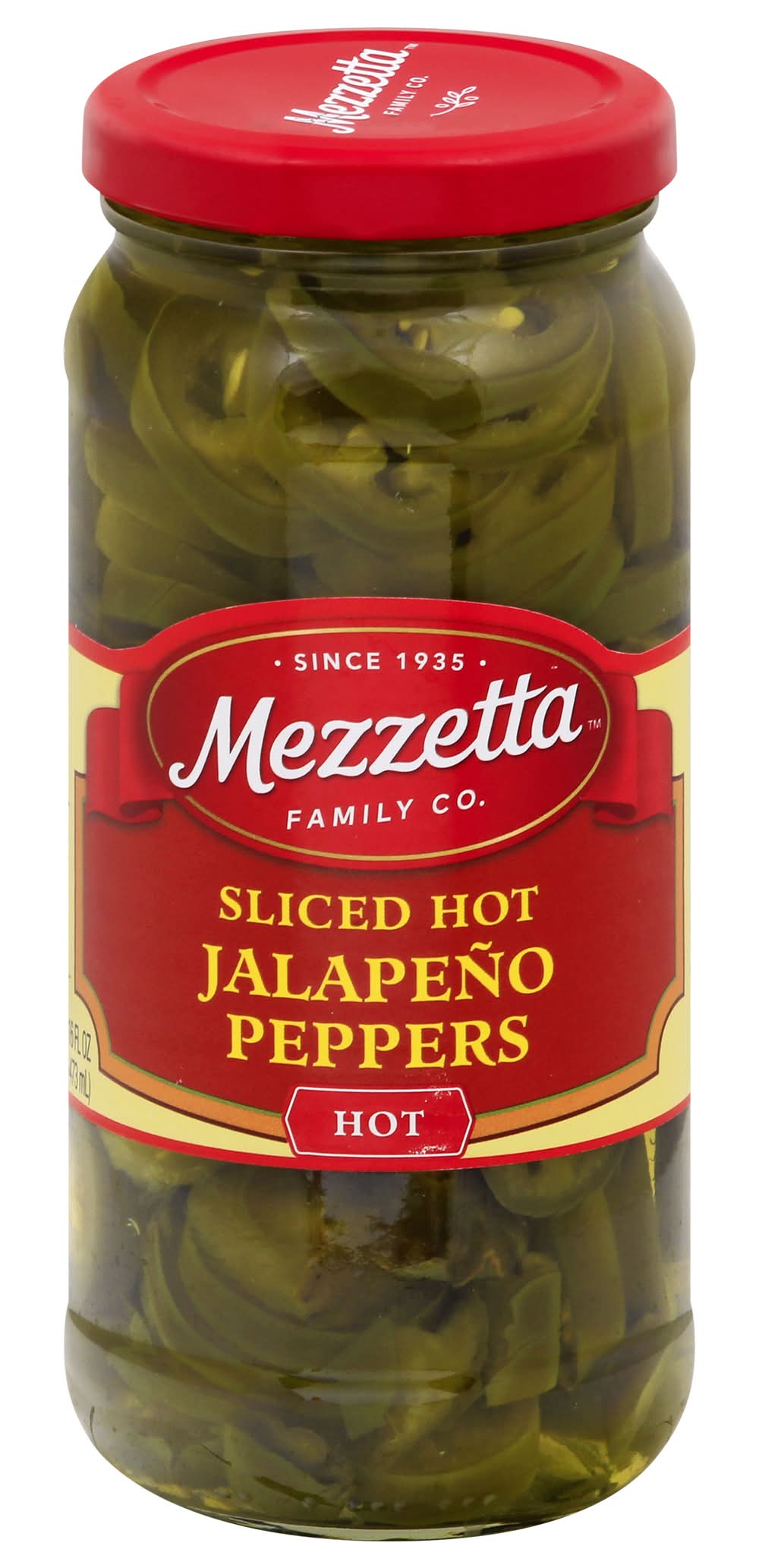 Mezzetta Sliced Hot Jalapeno Peppers, Hot (16 fl oz)