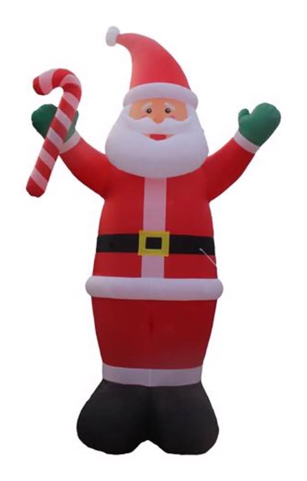 A Holiday Company Santa With Candy Cane 20 Ft. Inflatable