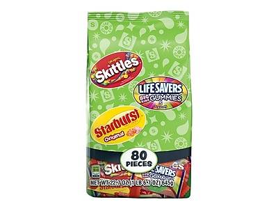 Wrigley's Assorted Flavors Skittles, Starburst & Life Savers Big Ring Gummies, 22.7 oz, 6 (FAMFAV6)