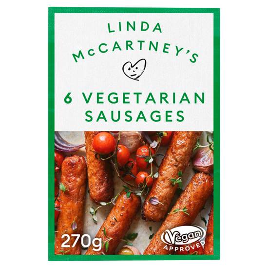 Linda McCartney's 6 Vegetarian Sausages 270g