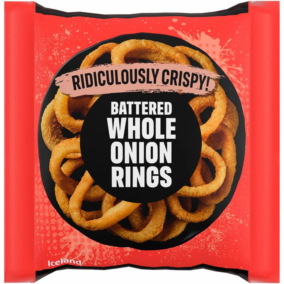 Iceland Ridiculously Crispy Battered Whole Onion Rings (400g)