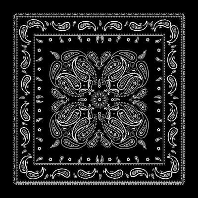 Make Market Paisley Bandana, Black